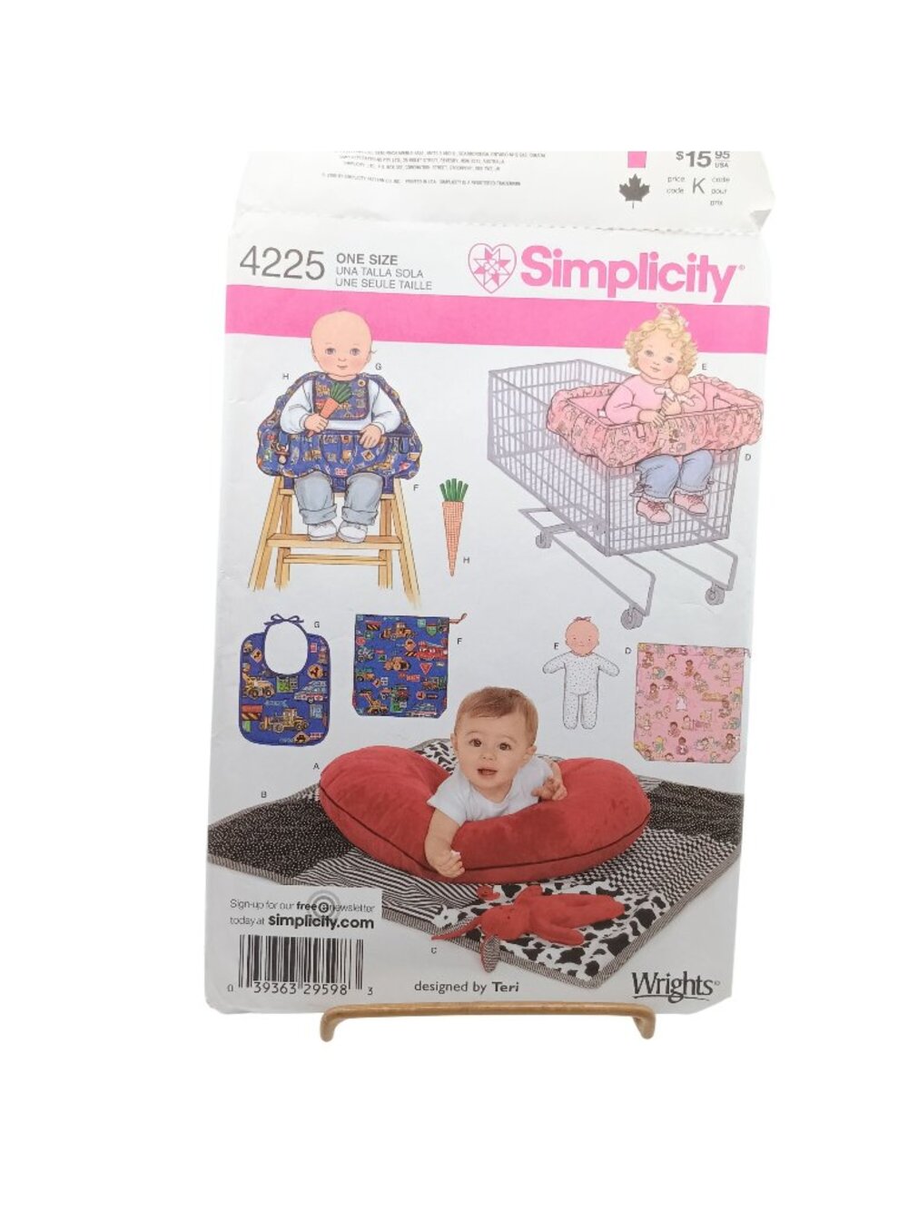 Vintage Simplicity 4225 Baby Accessories Sewing Pattern 20 Pieces One Size 2006